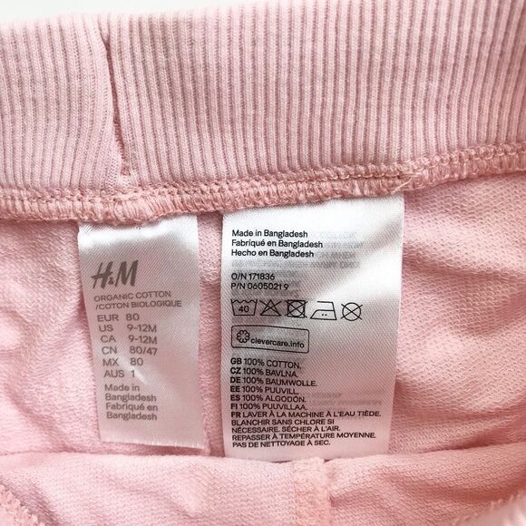 H&M pink heart print shorts EUC 9-12 months - Picture 4 of 5